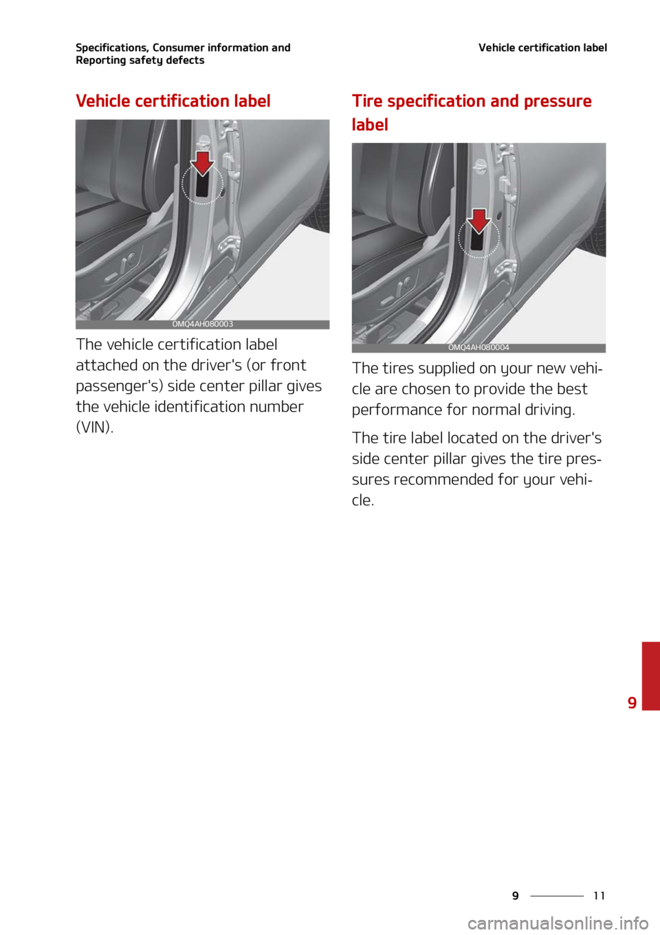 KIA SORENTO HYBRID 2022  Owners Manual ��
�
�
�4�Q�F�D�J�G�J�D�B�U�J�P�O�T�
��$�P�O�T�V�N�F�S��J�O�G�P�S�N�B�U�J�P�O��B�O�E�
�3�F�Q�P�S�U�J�O�H��T�B�G�F�U�Z��E�F�G�F�D�U�T�7�F�I�J�D�M�F��D�F�S�U�J�G�J�D�B�U�J�P�O��M�B�C�F�M
�7�