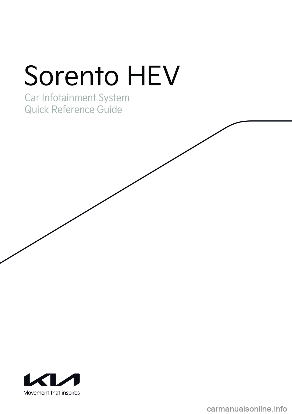 KIA SORENTO HYBRID 2022  Navigation System Quick Reference Guide 