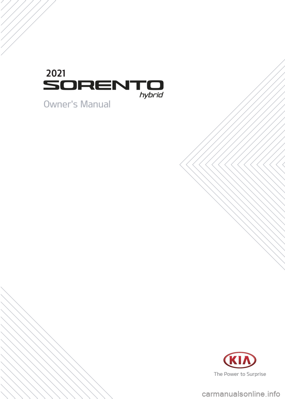 KIA SORENTO HYBRID 2021  Owners Manual 