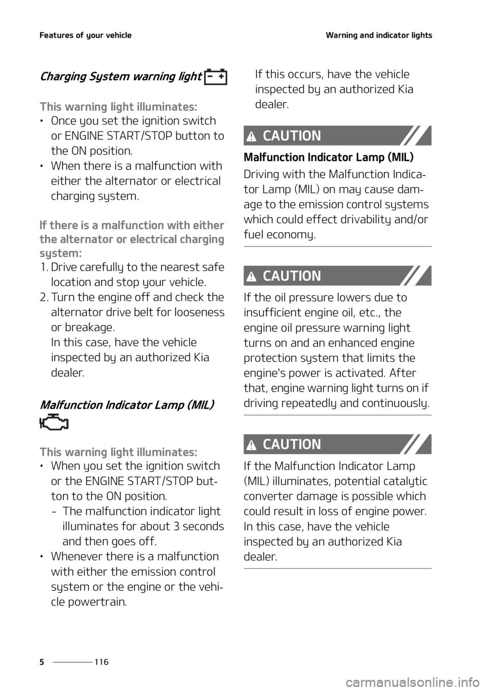 KIA SORENTO HYBRID 2021  Owners Manual ��F�B�U�V�S�F�T��P�G��Z�P�V�S��W�F�I�J�D�M�F
���
�
�8�B�S�O�J�O�H��B�O�E��J�O�E�J�D�B�U�P�S��M�J�H�I�U�T
�$�I�B�S�H�J�O�H��4�Z�T�U�F�N��X�B�S�O�J�O�H��M�J�H�I�U�
�5�I�J�T��X�B�S�O�J�O�