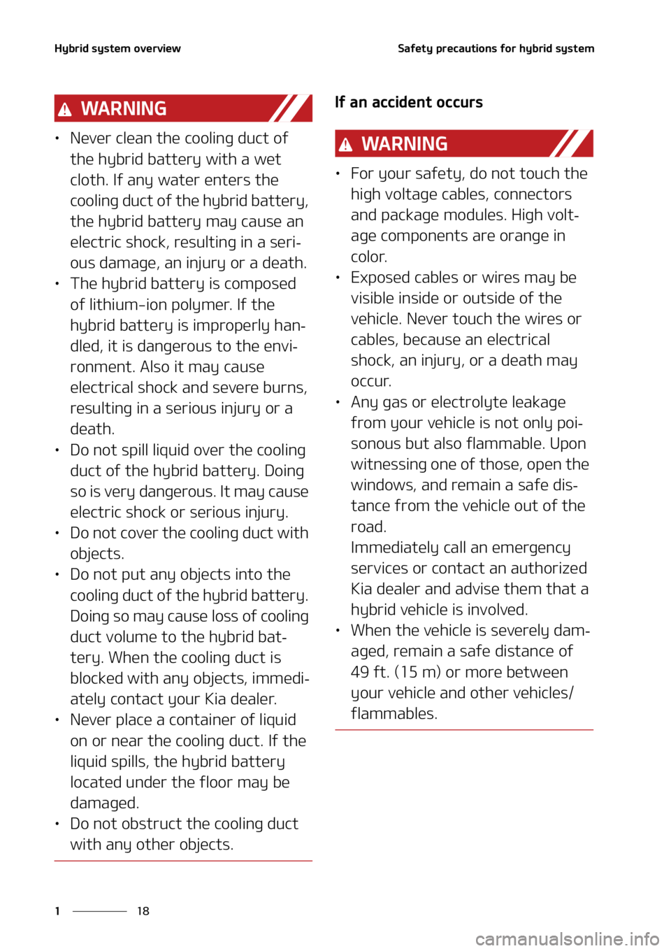 KIA SORENTO HYBRID 2021 Owners Manual �)�Z�C�S�J�E��T�Z�T�U�F�N��P�W�F�S�W�J�F�X
��
�
�4�B�G�F�U�Z��Q�S�F�D�B�V�U�J�P�O�T��G�P�S��I�Z�C�S�J�E��T�Z�T�U�F�N
�8�" �3 �/ �* �/ �(
LÜ �/�F�W�F�S��D�M�F�B�O��U�I�F��D�P�P�M�J�O�H��E