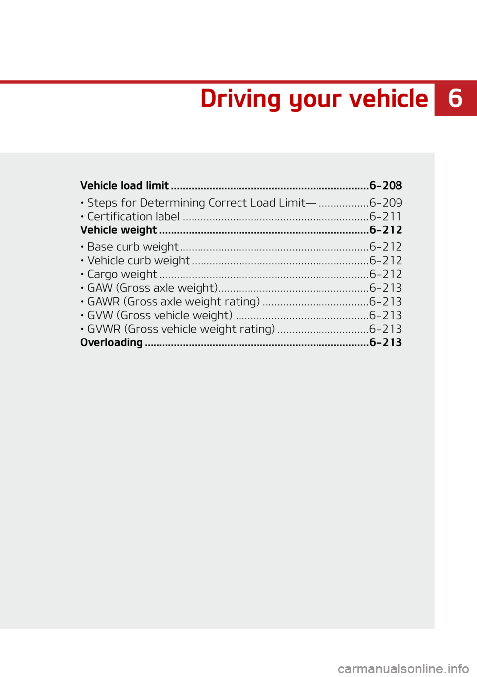 KIA SORENTO HYBRID 2021  Owners Manual �
�%�S�J�W�J�O�H��Z�P�V�S��W�F�I�J�D�M�F
�7�F�I�J�D�M�F��M�P�B�E��M�J�N�J�U ������������������������������������������������������������