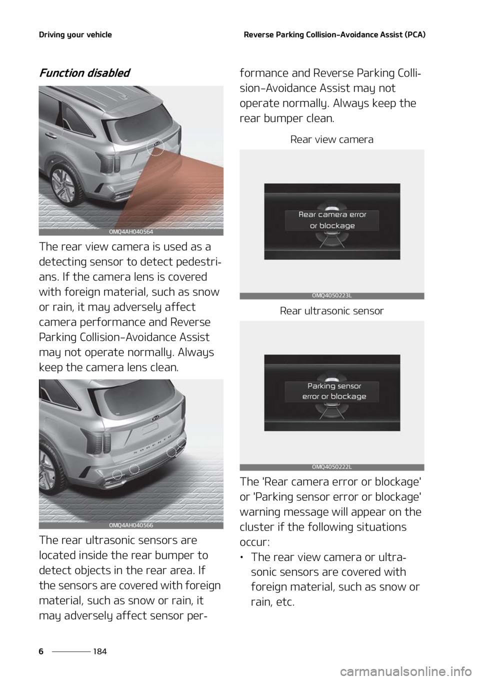 KIA SORENTO HYBRID 2021  Owners Manual �%�S�J�W�J�O�H��Z�P�V�S��W�F�I�J�D�M�F
���
�
�3�F�W�F�S�T�F��1�B�S�L�J�O�H��$�P�M�M�J�T�J�P�O��"�W�P�J�E�B�O�D�F��"�T�T�J�T�U��	�1�$�"�

��V�O�D�U�J�P�O��E�J�T�B�C�M�F�E
�5�I�F��S�F�B�S�