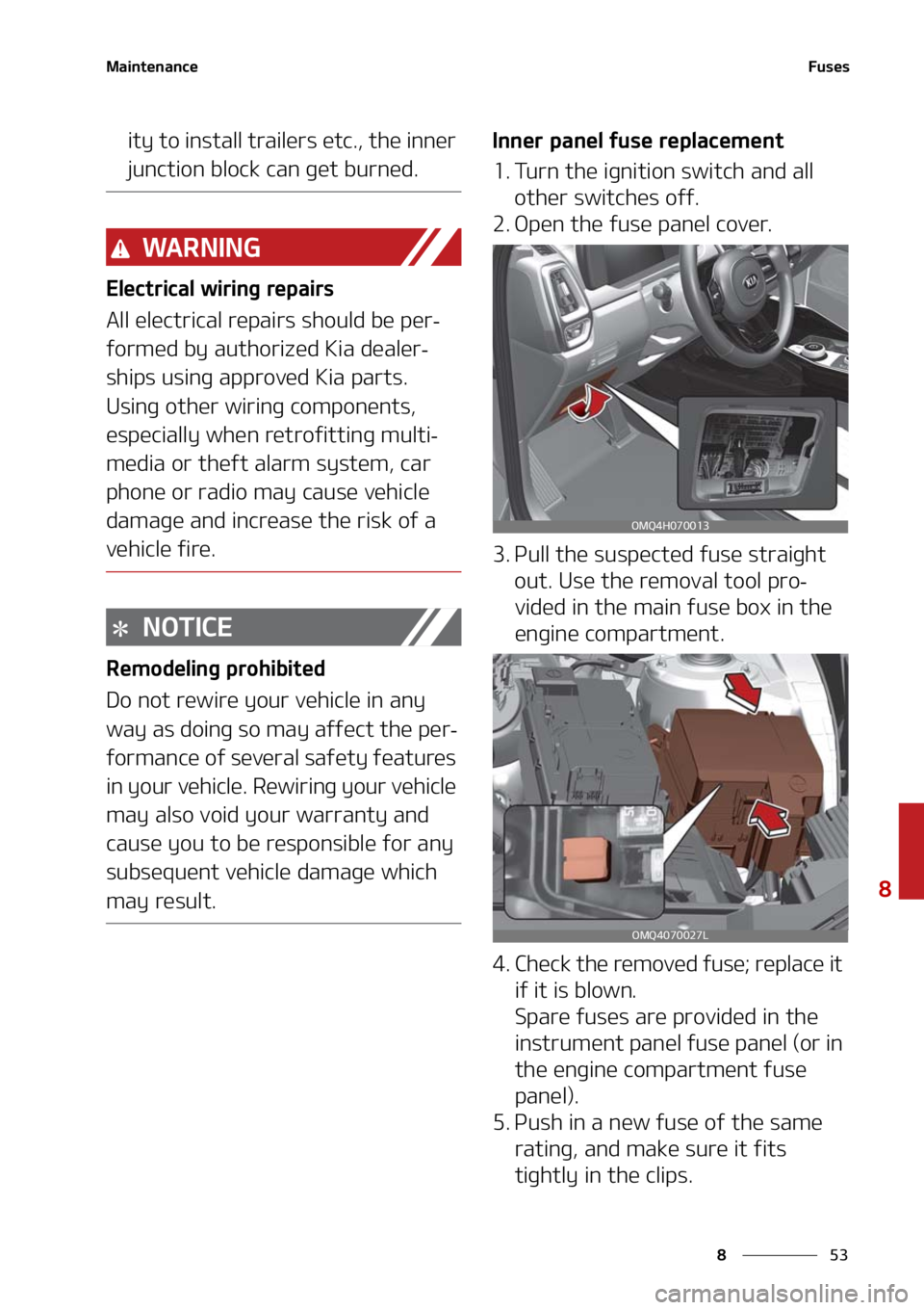 KIA SORENTO HYBRID 2021  Owners Manual ��
�
�
�.�B�J�O�U�F�O�B�O�D�F��V�T�F�T
�J�U�Z��U�P��J�O�T�U�B�M�M��U�S�B�J�M�F�S�T��F�U�D��
��U�I�F��J�O�O�F�S�
�K�V�O�D�U�J�P�O��C�M�P�D�L��D�B�O��H�F�U��C�V�S�O�F�E�
�8�" �3 �/ �* 