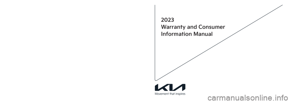 KIA SORENTO 2023  Warranty and Consumer Information Guide 