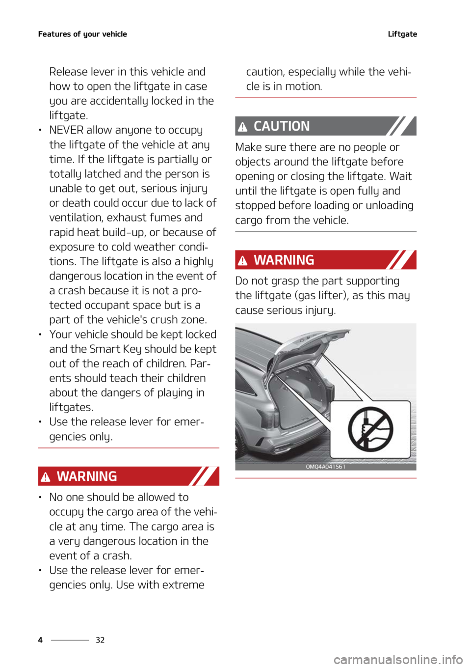 KIA SORENTO 2022  Owners Manual ��F�B�U�V�S�F�T��P�G��Z�P�V�S��W�F�I�J�D�M�F
��
�
�-�J�G�U�H�B�U�F
�3�F�M�F�B�T�F��M�F�W�F�S��J�O��U�I�J�T��W�F�I�J�D�M�F��B�O�E�
�I�P�X��U�P��P�Q�F�O��U�I�F��M�J�G�U�H�B�U�F��J�O��