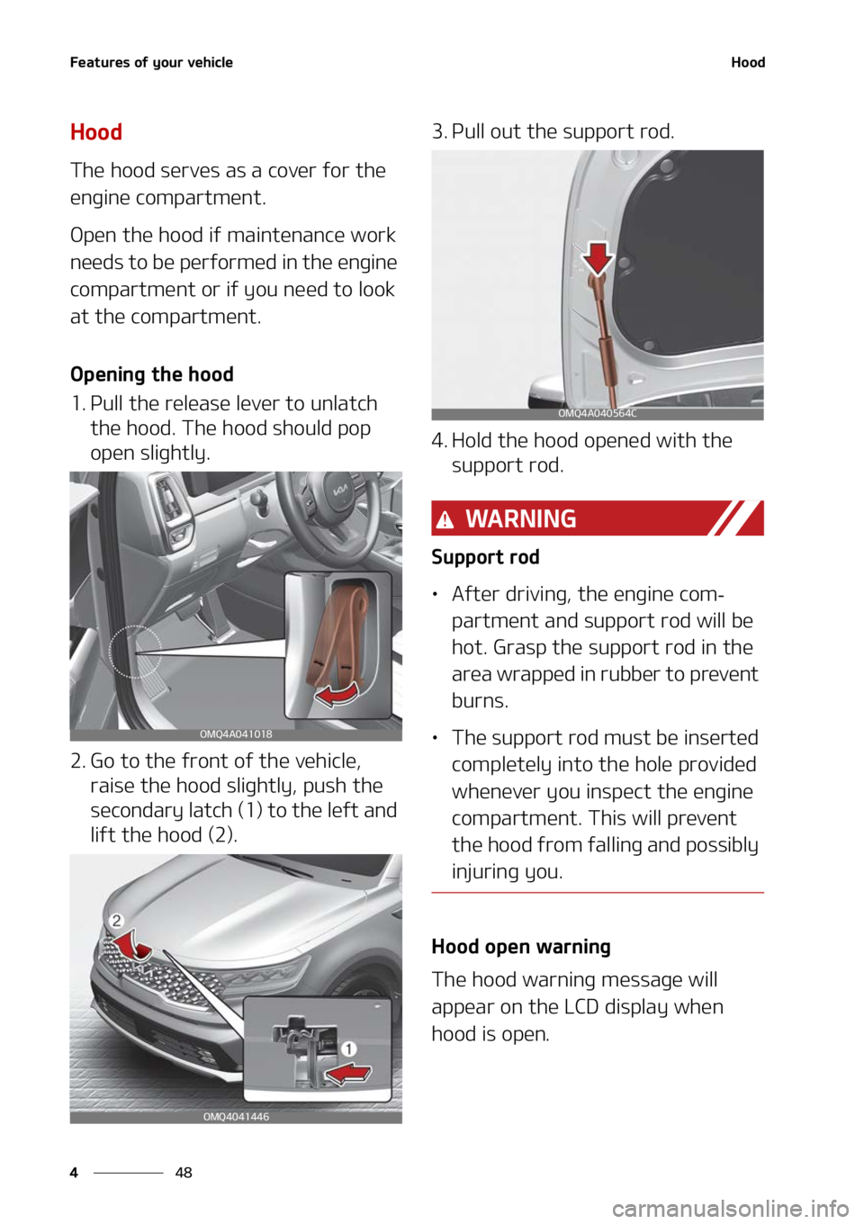 KIA SORENTO 2022  Owners Manual ��F�B�U�V�S�F�T��P�G��Z�P�V�S��W�F�I�J�D�M�F
��
�
�)�P�P�E
�)�P�P�E
�5�I�F��I�P�P�E��T�F�S�W�F�T��B�T��B��D�P�W�F�S��G�P�S��U�I�F�
�F�O�H�J�O�F��D�P�N�Q�B�S�U�N�F�O�U�
�0�Q�F�O��U�I�
