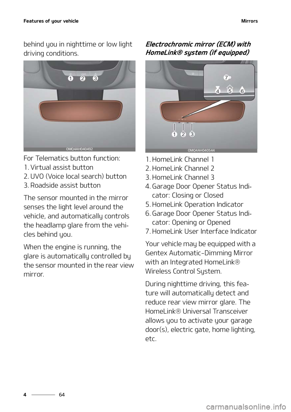 KIA SORENTO 2022  Owners Manual ��F�B�U�V�S�F�T��P�G��Z�P�V�S��W�F�I�J�D�M�F
��
�
�.�J�S�S�P�S�T
�C�F�I�J�O�E��Z�P�V��J�O��O�J�H�I �U�U�J�N�F��P�S��M�P�X��M�J�H�I�U�
�E�S�J�W�J�O�H��D�P�O�E�J�U�J�P�O�T�
��P�S��5�F�