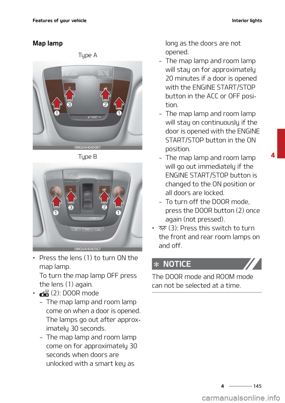 KIA SORENTO 2022  Owners Manual ���
�
�
��F�B�U�V�S�F�T��P�G��Z�P�V�S��W�F�I�J�D�M�F�*�O�U�F�S�J�P�S��M�J�H�I�U�T
�.�B�Q��M�B�N�Q
�5�Z �Q �F � �"
�5�Z �Q �F � �#
LÜ�1�S�F�T�T��U�I�F��M�F�O�T��	��
��U�P��U�V�S�O�