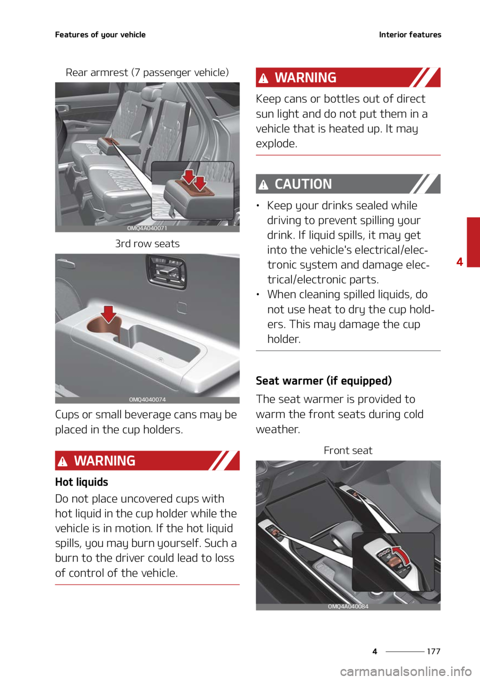 KIA SORENTO 2022  Owners Manual ���
�
�
��F�B�U�V�S�F�T��P�G��Z�P�V�S��W�F�I�J�D�M�F�*�O�U�F�S�J�P�S��G�F�B�U�V�S�F�T
�3�F�B�S��B�S�N�S�F�T�U��	���Q�B�T�T�F�O�H�F�S��W�F�I�J�D�M�F�
��S�E��S�P�X��T�F�B�U�T
�$�V�Q�T�