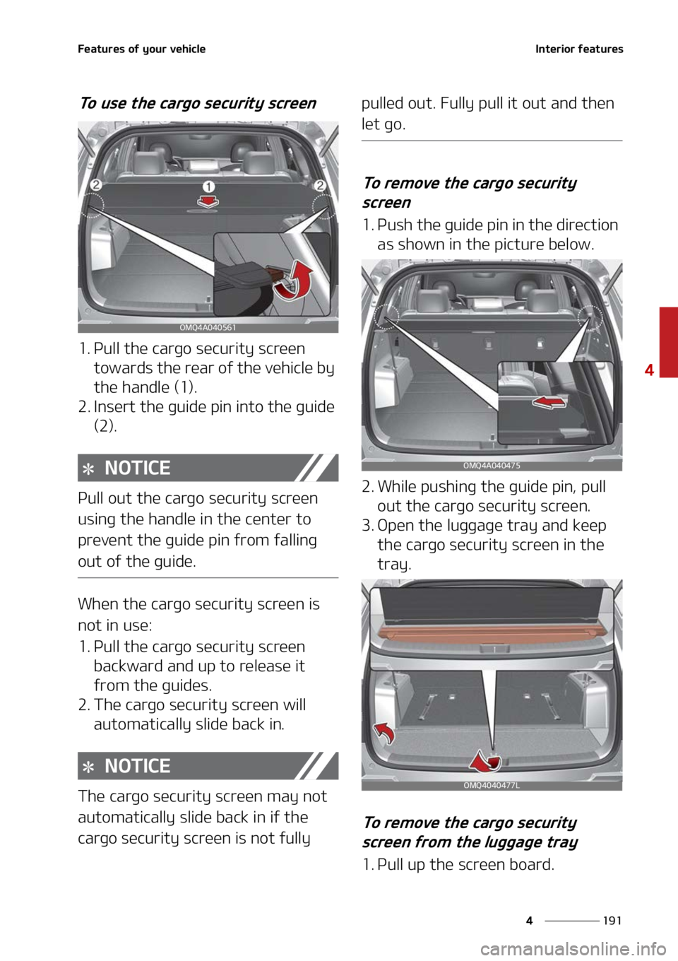 KIA SORENTO 2022  Owners Manual ���
�
�
��F�B�U�V�S�F�T��P�G��Z�P�V�S��W�F�I�J�D�M�F�*�O�U�F�S�J�P�S��G�F�B�U�V�S�F�T
�5�P��V�T�F��U�I�F��D�B�S�H�P��T�F�D�V�S�J�U�Z��T�D�S�F�F�O
�� �1�V�M�M��U�I�F��D�B�S�H�P��T�F