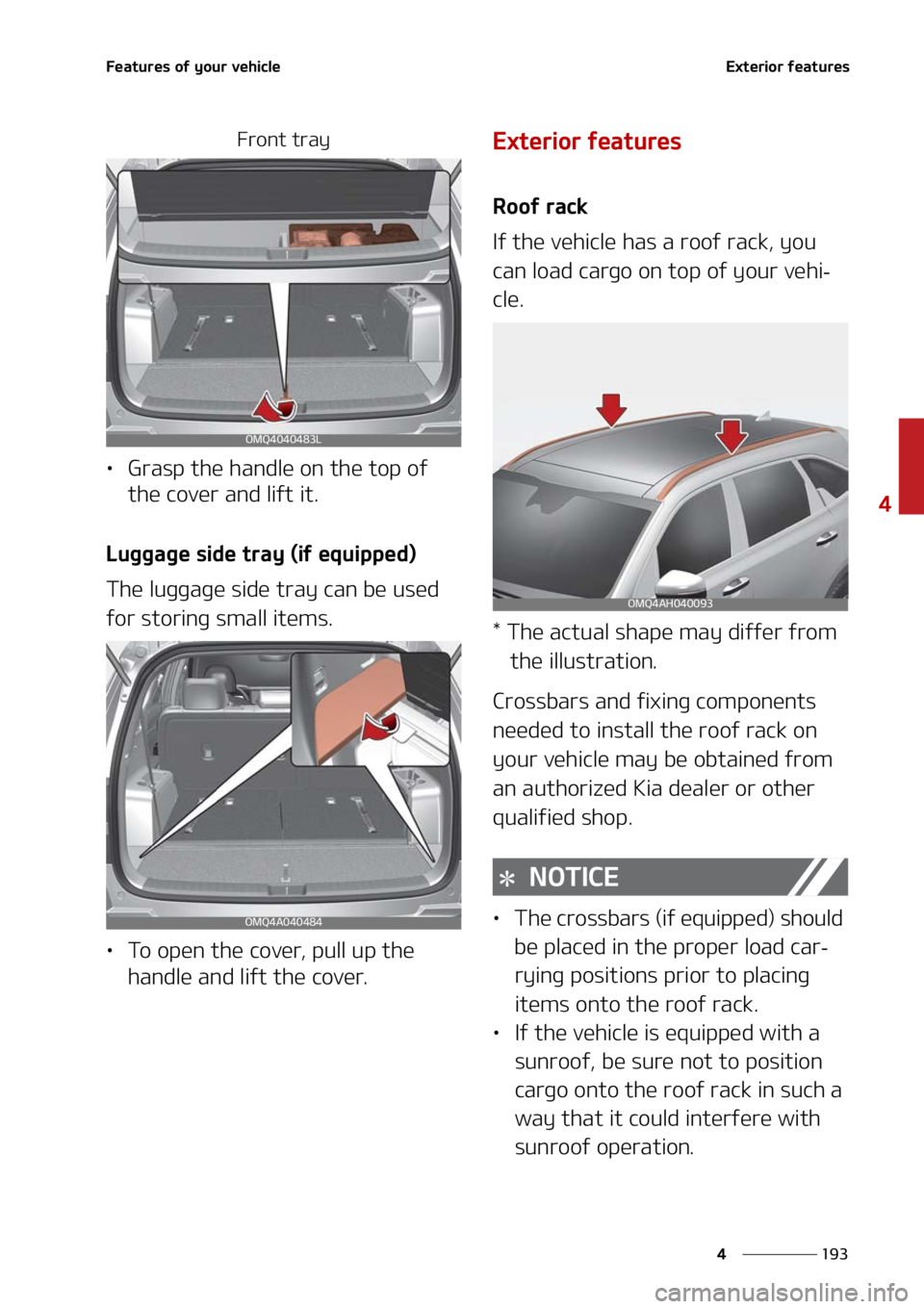 KIA SORENTO 2022  Owners Manual ���
�
�
��F�B�U�V�S�F�T��P�G��Z�P�V�S��W�F�I�J�D�M�F�&�Y�U�F�S�J�P�S��G�F�B�U�V�S�F�T
��S�P�O�U��U�S�B�Z
LÜ�(�S�B�T�Q��U�I�F��I�B�O�E�M�F��P�O��U�I�F��U�P�Q��P�G�
�U�I�F��D�P�W�F�