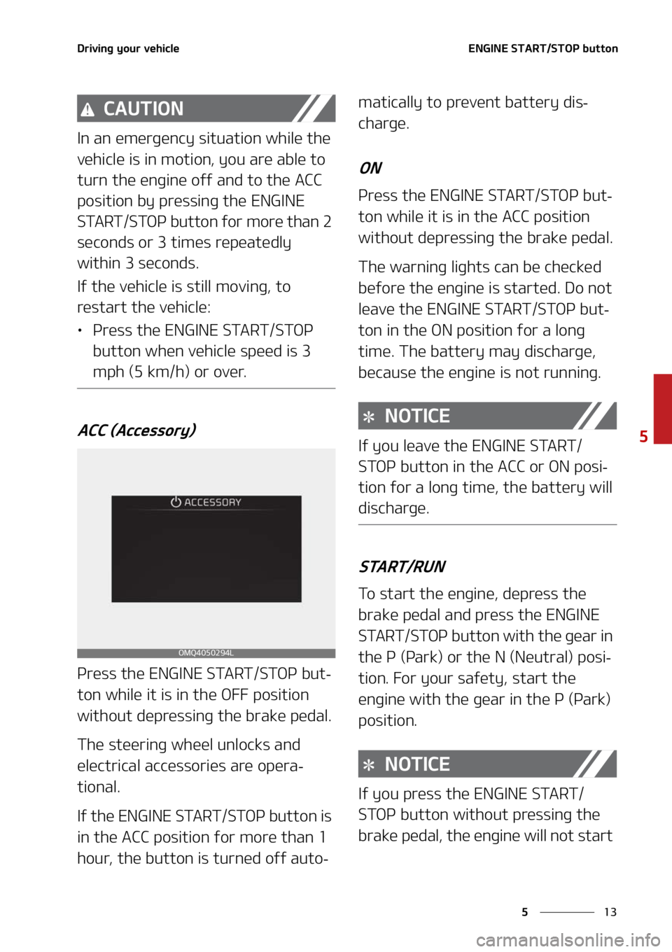 KIA SORENTO 2022  Owners Manual ��
�
�
�%�S�J�W�J�O�H��Z�P�V�S��W�F�I�J�D�M�F�&�/�(�*�/�&��4�5�"�3�5��4�5�0�1��C�V�U�U�P�O
�$�"�6�5�*�0�/
�*�O��B�O��F�N�F�S�H�F�O�D�Z��T�J�U�V�B�U�J�P�O��X�I�J�M�F��U�I�F�
�W�F�I�J�D�M