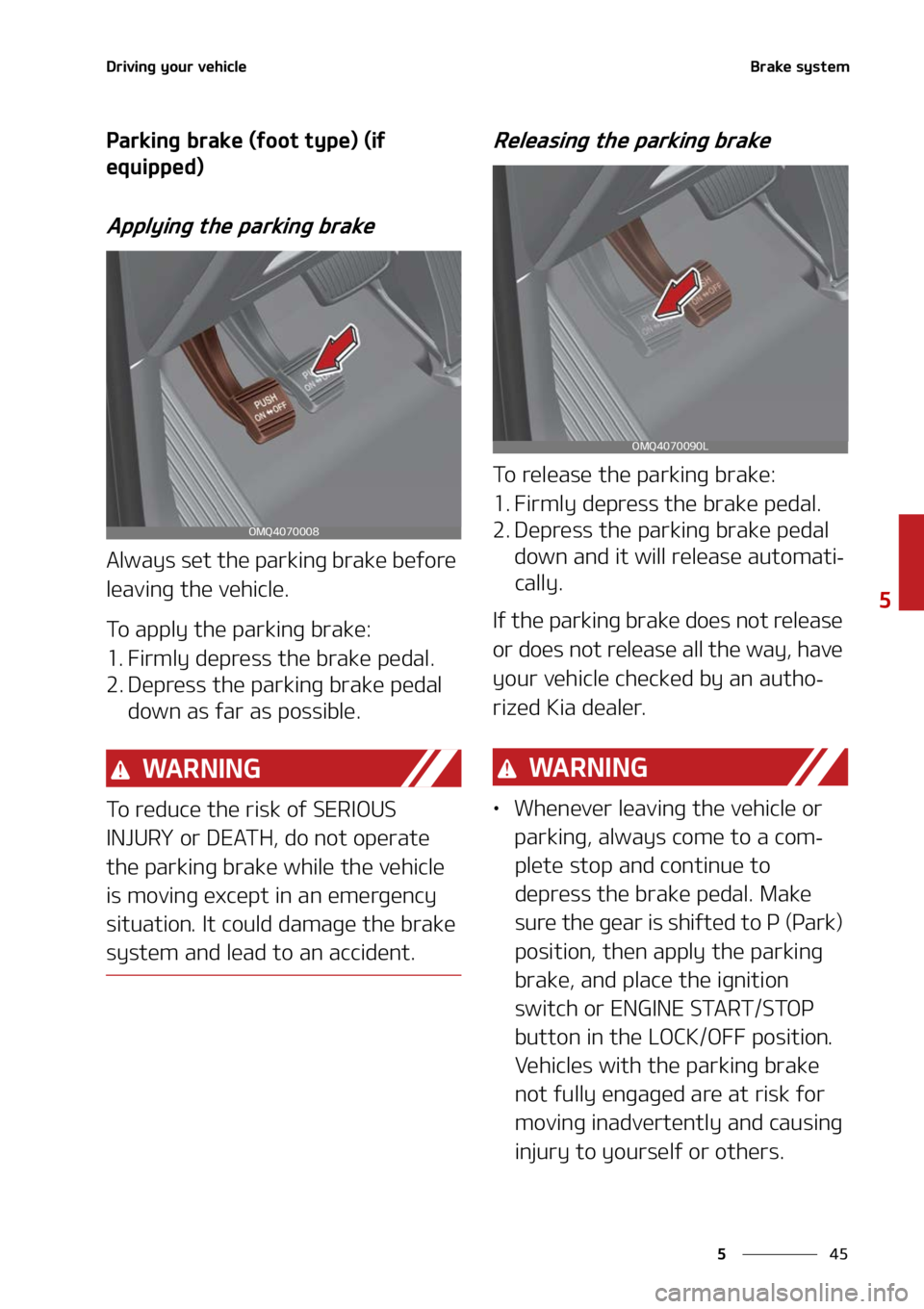 KIA SORENTO 2022  Owners Manual ��
�
�
�%�S�J�W�J�O�H��Z�P�V�S��W�F�I�J�D�M�F�#�S�B�L�F��T�Z�T�U�F�N
�1�B�S�L�J�O�H��C�S�B�L�F��	�G�P�P�U��U�Z�Q�F�
��	�J�G�
�F�R�V�J�Q�Q�F�E�

�"�Q�Q�M�Z�J�O�H��U�I�F��Q�B�S�L�J�O�H��C