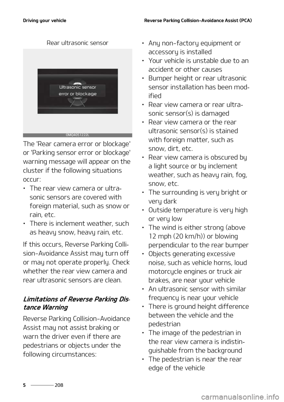 KIA SORENTO 2022  Owners Manual �%�S�J�W�J�O�H��Z�P�V�S��W�F�I�J�D�M�F
���
�
�3�F�W�F�S�T�F��1�B�S�L�J�O�H��$�P�M�M�J�T�J�P�O��"�W�P�J�E�B�O�D�F��"�T�T�J�T�U��	�1�$�"�

�3�F�B�S��V�M�U�S�B�T�P�O�J�D��T�F�O�T�P�S
�5�I�F�