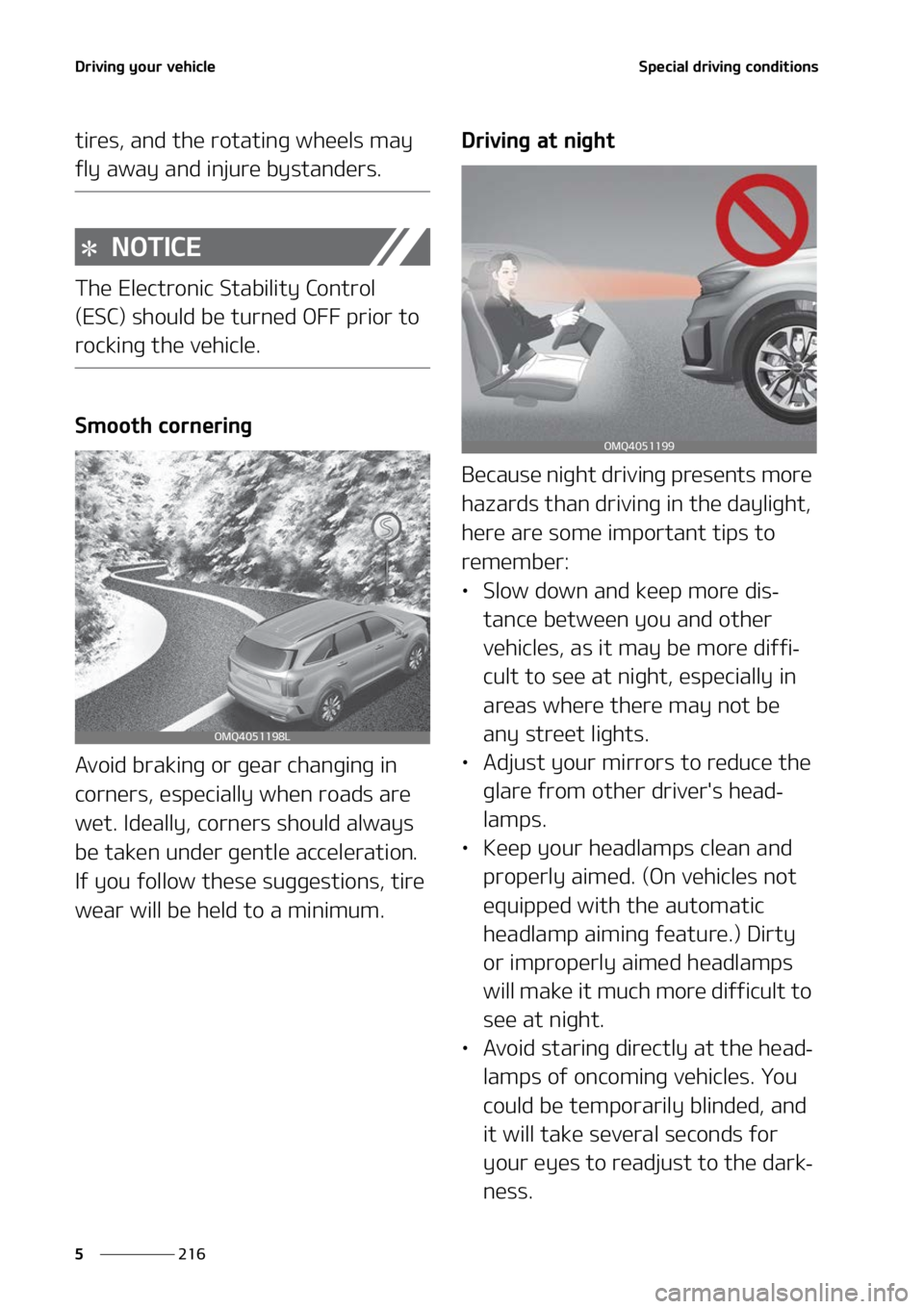 KIA SORENTO 2022  Owners Manual �%�S�J�W�J�O�H��Z�P�V�S��W�F�I�J�D�M�F
���
�
�4�Q�F�D�J�B�M��E�S�J�W�J�O�H��D�P�O�E�J�U�J�P�O�T
�U�J�S�F�T�
��B�O�E��U�I�F��S�P�U�B�U�J�O�H��X�I�F�F�M�T��N�B�Z�
�G�M�Z��B�X�B�Z��B�O�E�