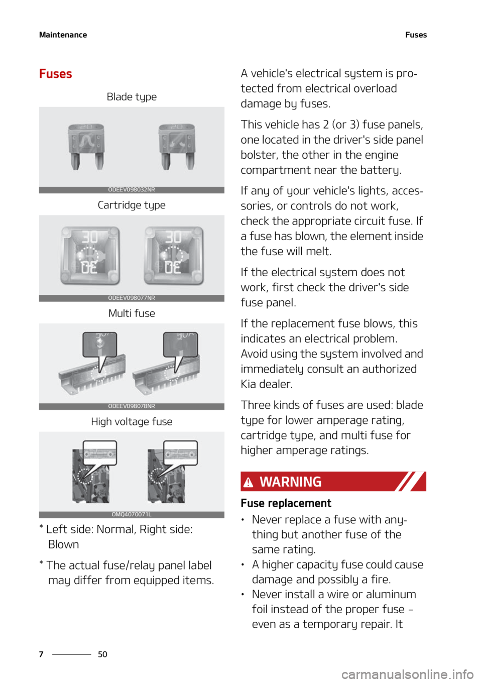 KIA SORENTO 2022  Owners Manual �.�B�J�O�U�F�O�B�O�D�F
��
�
��V�T�F�T
��V�T�F�T
�#�M�B�E�F��U�Z�Q�F
�$�B�S�U�S�J�E�H�F��U�Z�Q�F
�.�V�M�U�J��G�V�T�F
�)�J�H�I��W�P�M�U�B�H�F��G�V�T�F
���-�F�G�U��T�J�E�F���/�P�S�N�B�M�
�