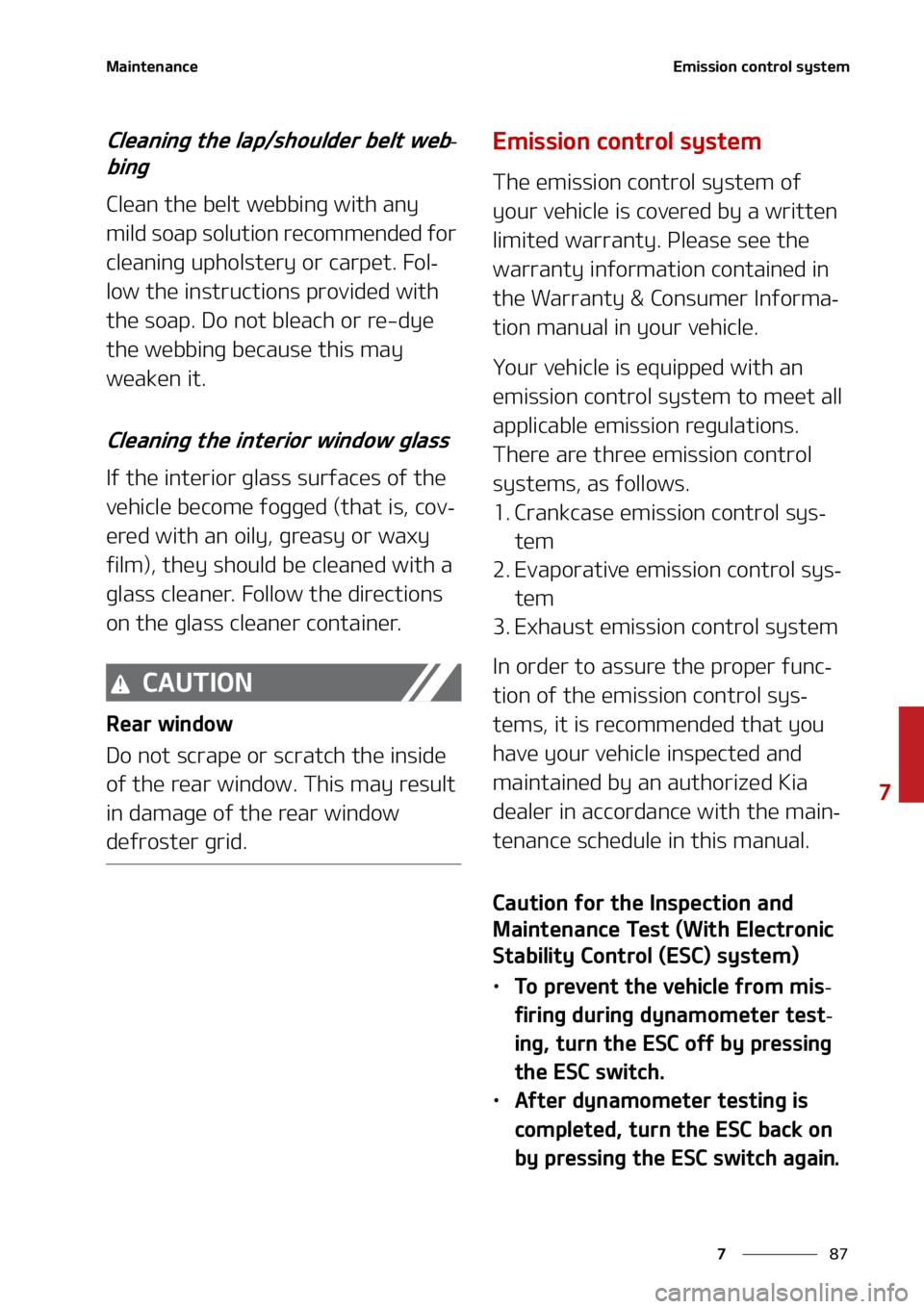 KIA SORENTO 2022  Owners Manual ��
�
�
�.�B�J�O�U�F�O�B�O�D�F�&�N�J�T�T�J�P�O��D�P�O�U�S�P�M��T�Z�T�U�F�N
�$�M�F�B�O�J�O�H��U�I�F��M�B�Q��T�I�P�V�M�E�F�S��C�F�M�U��X�F�C-
�C�J�O�H
�$�M�F�B�O��U�I�F��C�F�M�U��X�F�C�C�J�