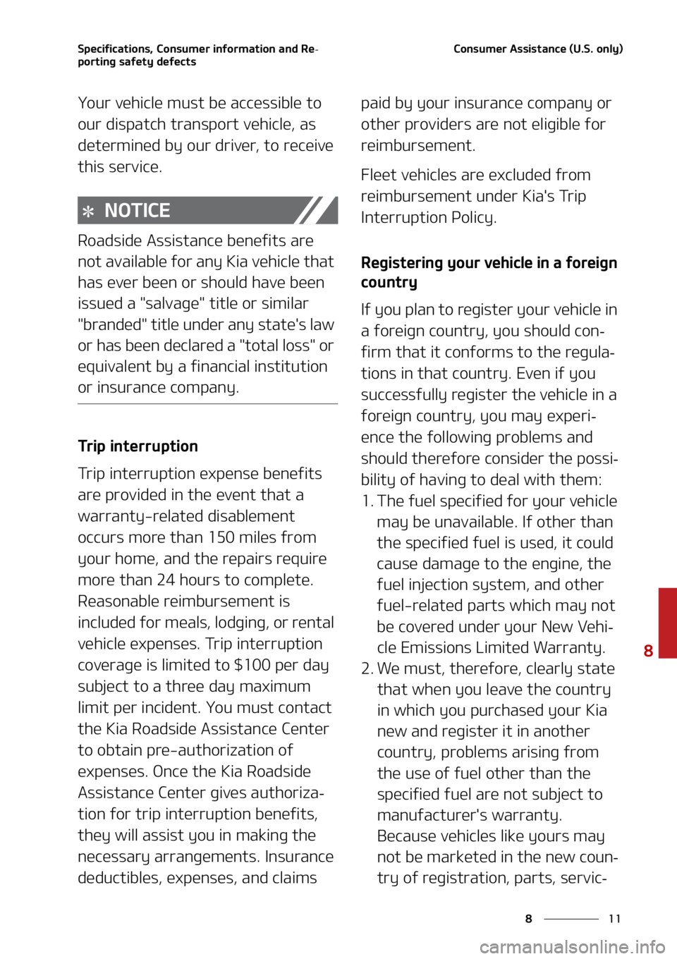 KIA SORENTO 2022  Owners Manual ��
�
�
�4�Q�F�D�J�G�J�D�B�U�J�P�O�T�
��$�P�O�T�V�N�F�S��J�O�G�P�S�N�B�U�J�P�O��B�O�E��3�F-
�Q�P�S�U�J�O�H��T�B�G�F�U�Z��E�F�G�F�D�U�T�$�P�O�T�V�N�F�S��"�T�T�J�T�U�B�O�D�F��	�6��4���P�O�