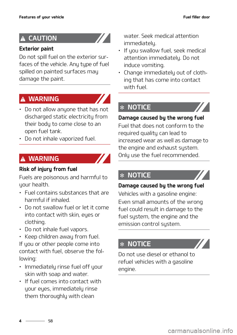 KIA SORENTO 2021  Owners Manual ��F�B�U�V�S�F�T��P�G��Z�P�V�S��W�F�I�J�D�M�F
��
�
��V�F�M��G�J�M�M�F�S��E�P�P�S
�$�"�6�5�*�0�/
�&�Y�U�F�S�J�P�S��Q�B�J�O�U
�%�P��O�P�U��T�Q�J�M�M��G�V�F�M��P�O��U�I�F��F�Y�U�F�S�J�P�S