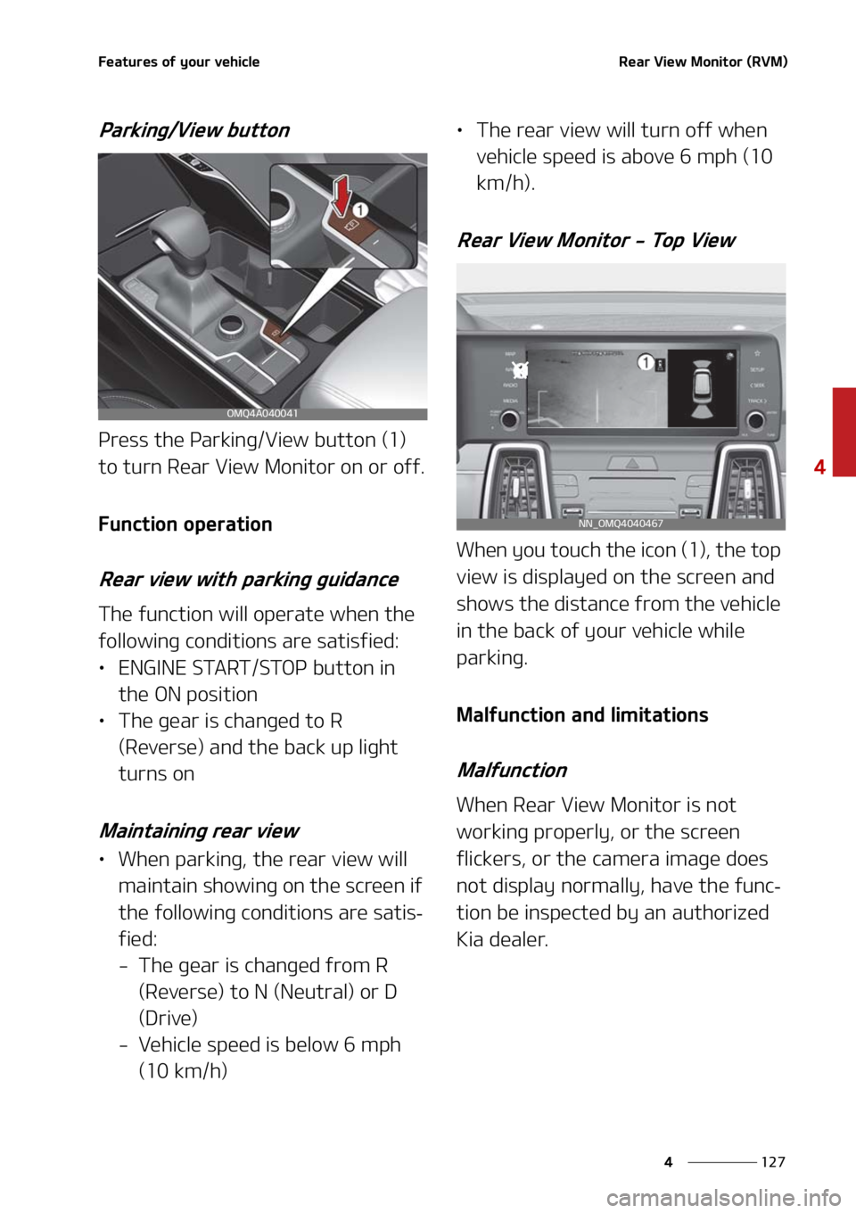 KIA SORENTO 2021  Owners Manual ���
�
�
��F�B�U�V�S�F�T��P�G��Z�P�V�S��W�F�I�J�D�M�F�3�F�B�S��7�J�F�X��.�P�O�J�U�P�S��	�3�7�.�

�1�B�S�L�J�O�H��7�J�F�X��C�V�U�U�P�O
�1�S�F�T�T��U�I�F��1�B�S�L�J�O�H��7�J�F�X��C�V�U�