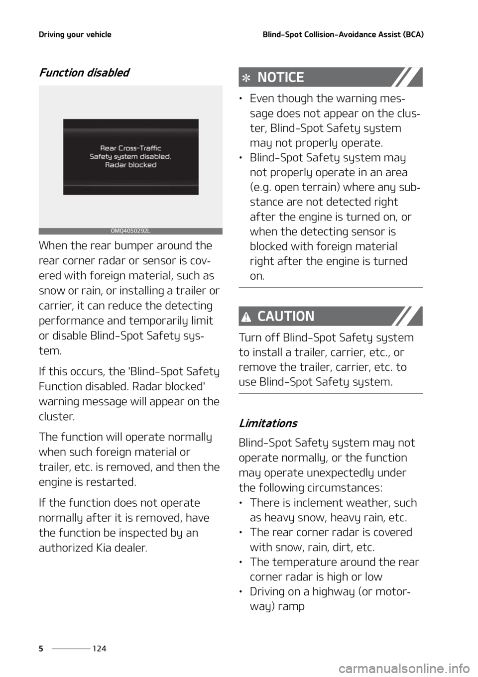 KIA SORENTO 2021  Owners Manual �%�S�J�W�J�O�H��Z�P�V�S��W�F�I�J�D�M�F
���
�
�#�M�J�O�E��4�Q�P�U��$�P�M�M�J�T�J�P�O��"�W�P�J�E�B�O�D�F��"�T�T�J�T�U��	�#�$�"�

��V�O�D�U�J�P�O��E�J�T�B�C�M�F�E
�8�I�F�O��U�I�F��S�F�B�S�