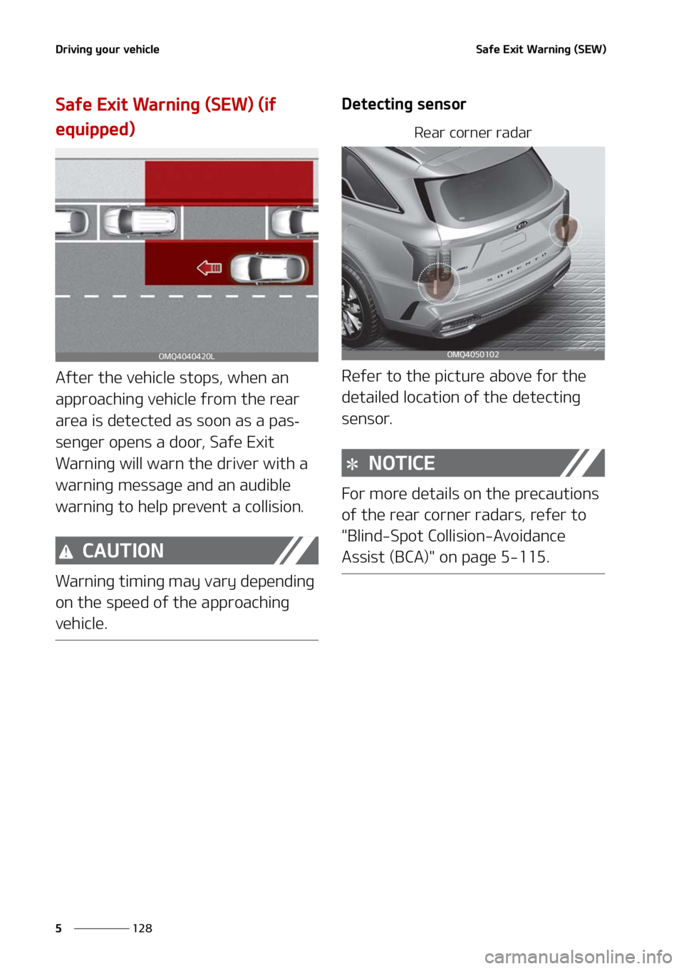 KIA SORENTO 2021  Owners Manual �%�S�J�W�J�O�H��Z�P�V�S��W�F�I�J�D�M�F
���
�
�4�B�G�F��&�Y�J�U��8�B�S�O�J�O�H��	�4�&�8�

�4�B�G�F��&�Y�J�U��8�B�S�O�J�O�H��	�4�&�8�
��	�J�G�
�F�R�V�J�Q�Q�F�E�

�"�G�U�F�S��U�I�F��W�F�I