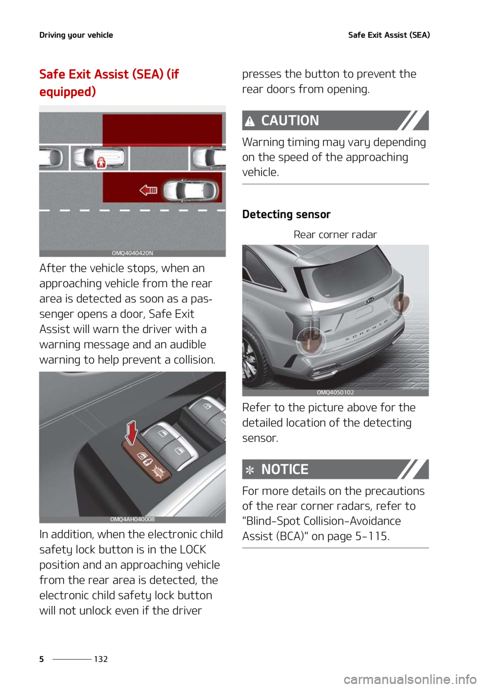 KIA SORENTO 2021  Owners Manual �%�S�J�W�J�O�H��Z�P�V�S��W�F�I�J�D�M�F
���
�
�4�B�G�F��&�Y�J�U��"�T�T�J�T�U��	�4�&�"�

�4�B�G�F��&�Y�J�U��"�T�T�J�T�U��	�4�&�"�
��	�J�G�
�F�R�V�J�Q�Q�F�E�

�"�G�U�F�S��U�I�F��W�F�I�J�D