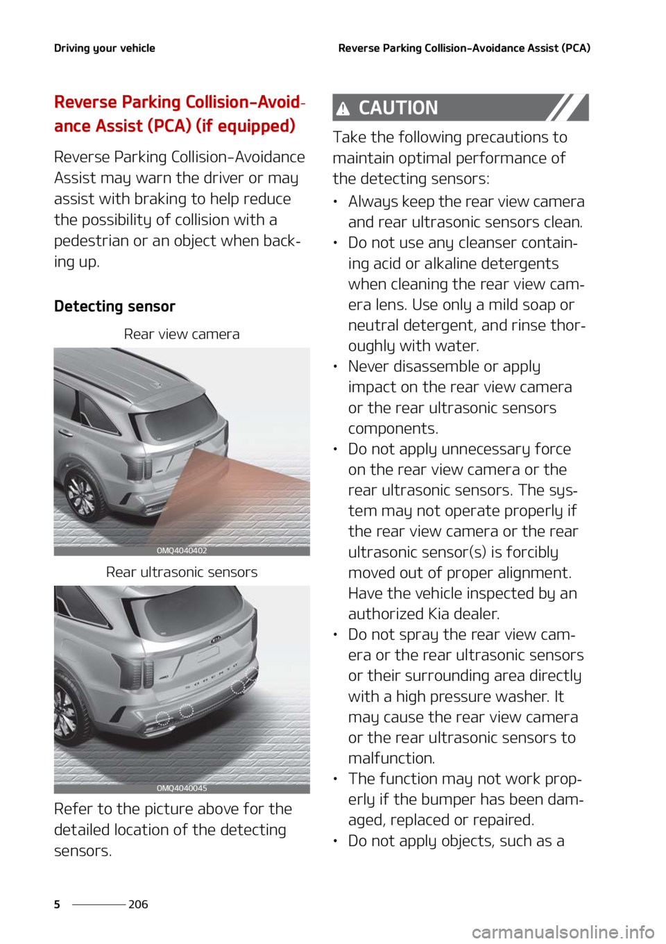 KIA SORENTO 2021  Owners Manual �%�S�J�W�J�O�H��Z�P�V�S��W�F�I�J�D�M�F
���
�
�3�F�W�F�S�T�F��1�B�S�L�J�O�H��$�P�M�M�J�T�J�P�O��"�W�P�J�E�B�O�D�F��"�T�T�J�T�U��	�1�$�"�

�3�F�W�F�S�T�F��1�B�S�L�J�O�H��$�P�M�M�J�T�J�P�O�