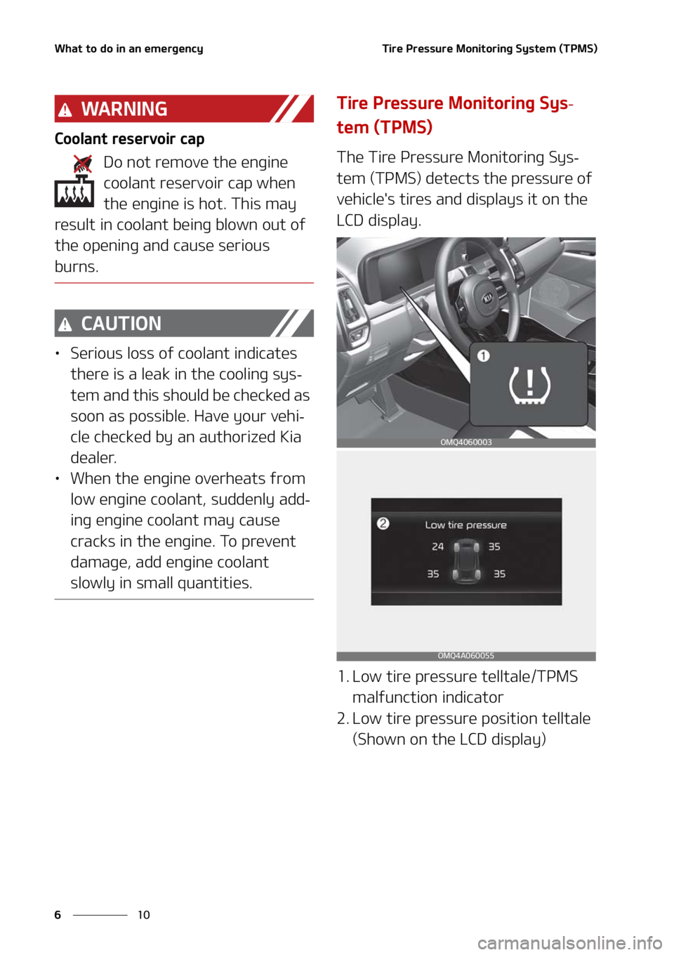 KIA SORENTO 2021  Owners Manual �8�I�B�U��U�P��E�P��J�O��B�O��F�N�F�S�H�F�O�D�Z
��
�
�5�J�S�F��1�S�F�T�T�V�S�F��.�P�O�J�U�P�S�J�O�H��4�Z�T�U�F�N��	�5�1�.�4�

�8�" �3 �/ �* �/ �(
�$�P�P�M�B�O�U��S�F�T�F�S�W�P�J�S��D�B�Q