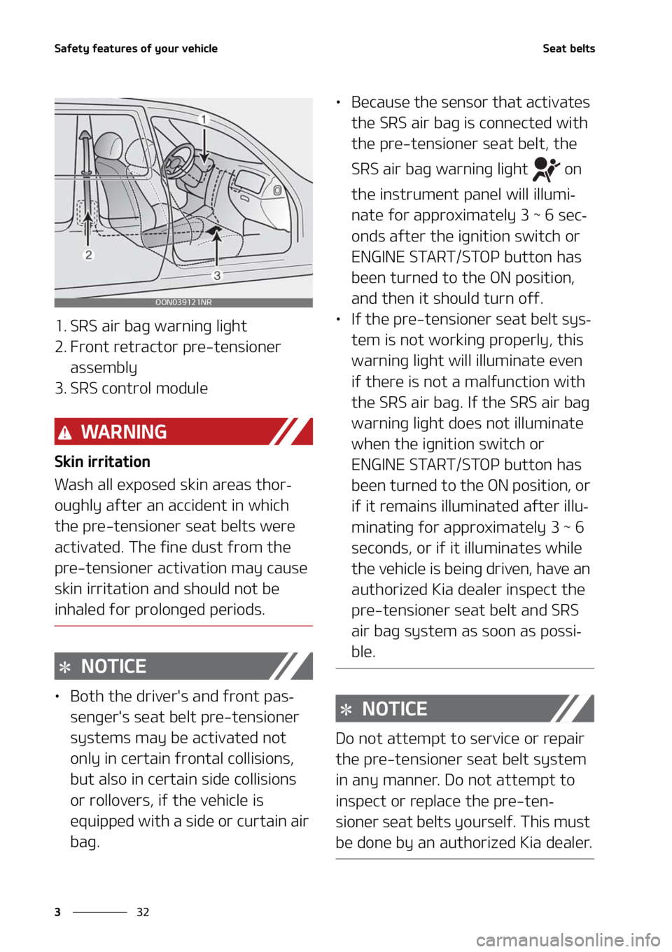 KIA SORENTO 2021 Workshop Manual �4�B�G�F�U�Z��G�F�B�U�V�S�F�T��P�G��Z�P�V�S��W�F�I�J�D�M�F
��
�
�4�F�B�U��C�F�M�U�T
�� �4�3�4��B�J�S��C�B�H��X�B�S�O�J�O�H��M�J�H�I�U
�� ��S�P�O�U��S�F�U�S�B�D�U�P�S��Q�S�F��U�F�O�