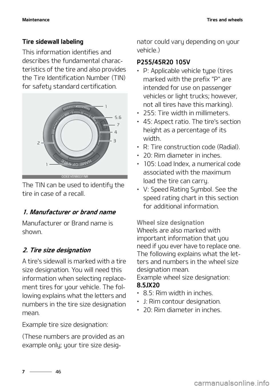 KIA SORENTO 2021  Owners Manual �.�B�J�O�U�F�O�B�O�D�F
��
�
�5�J�S�F�T��B�O�E��X�I�F�F�M�T
�5�J�S�F��T�J�E�F�X�B�M�M��M�B�C�F�M�J�O�H
�5�I�J�T��J�O�G�P�S�N�B�U�J�P�O��J�E�F�O�U�J�G�J�F�T��B�O�E�
�E�F�T�D�S�J�C�F�T��U�I�F