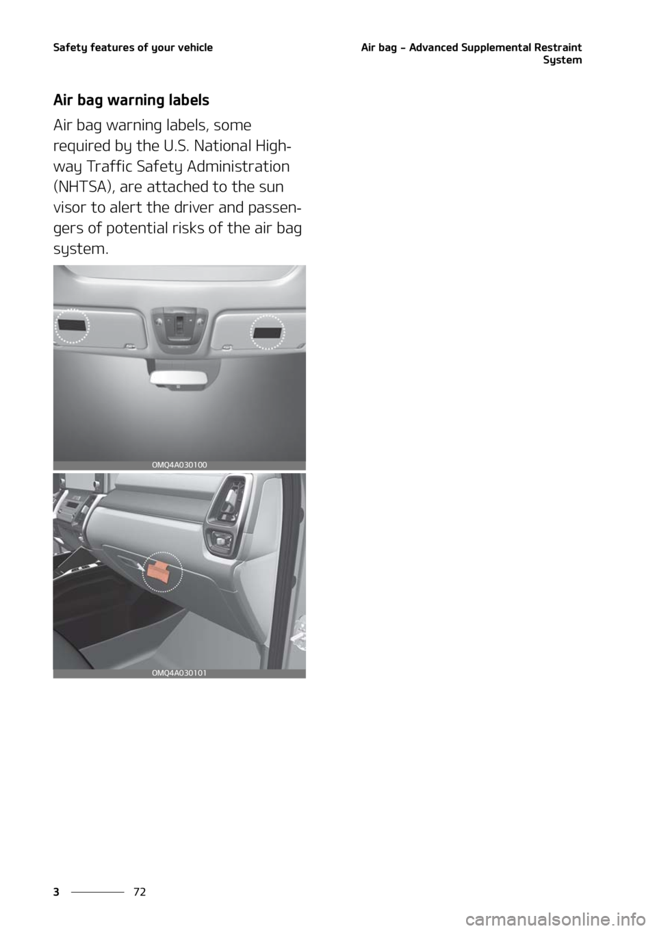 KIA SORENTO 2021  Owners Manual �4�B�G�F�U�Z��G�F�B�U�V�S�F�T��P�G��Z�P�V�S��W�F�I�J�D�M�F
��
�
�"�J�S��C�B�H����"�E�W�B�O�D�F�E��4�V�Q�Q�M�F�N�F�O�U�B�M��3�F�T�U�S�B�J�O�U
�4�Z�T�U�F�N
�"�J�S��C�B�H��X�B�S�O�J�O�H��