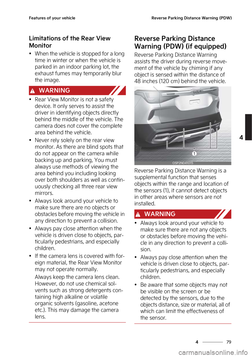 KIA SELTOS 2023  Owners Manual ��
�
�
��F�B�U�V�S�F�T��P�G��Z�P�V�S��W�F�I�J�D�M�F�3�F�W�F�S�T�F��1�B�S�L�J�O�H��%�J�T�U�B�O�D�F��8�B�S�O�J�O�H��	�1�%�8�

�-�J�N�J�U�B�U�J�P�O�T��P�G��U�I�F��3�F�B�S��7�J�F�X�
�.�P�