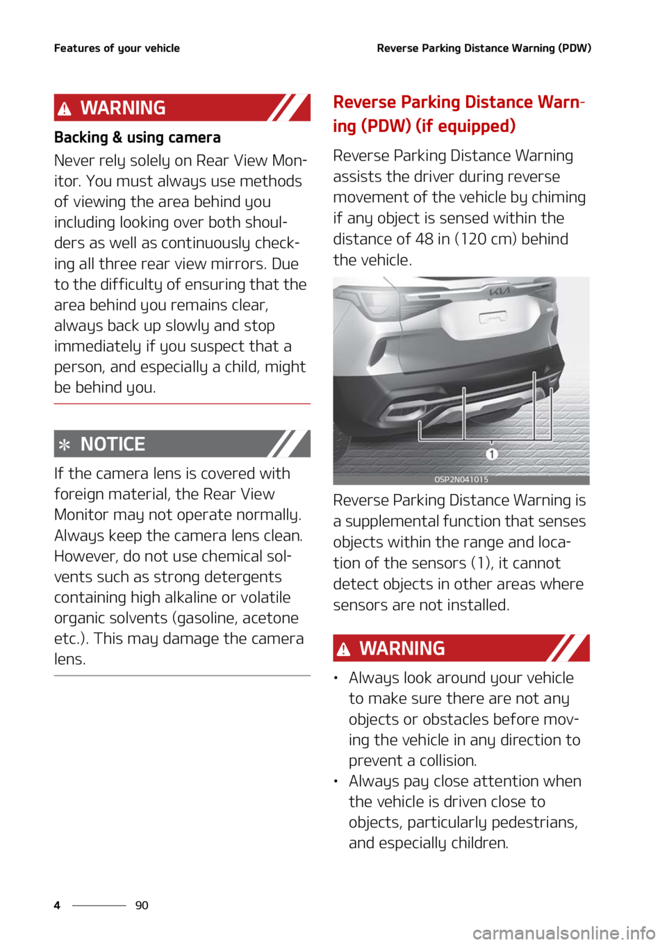 KIA SELTOS 2022  Owners Manual ��F�B�U�V�S�F�T��P�G��Z�P�V�S��W�F�I�J�D�M�F
��
�
�3�F�W�F�S�T�F��1�B�S�L�J�O�H��%�J�T�U�B�O�D�F��8�B�S�O�J�O�H��	�1�%�8�

�8�" �3 �/ �* �/ �(
�#�B�D�L�J�O�H����V�T�J�O�H��D�B�N�F�S�B
�