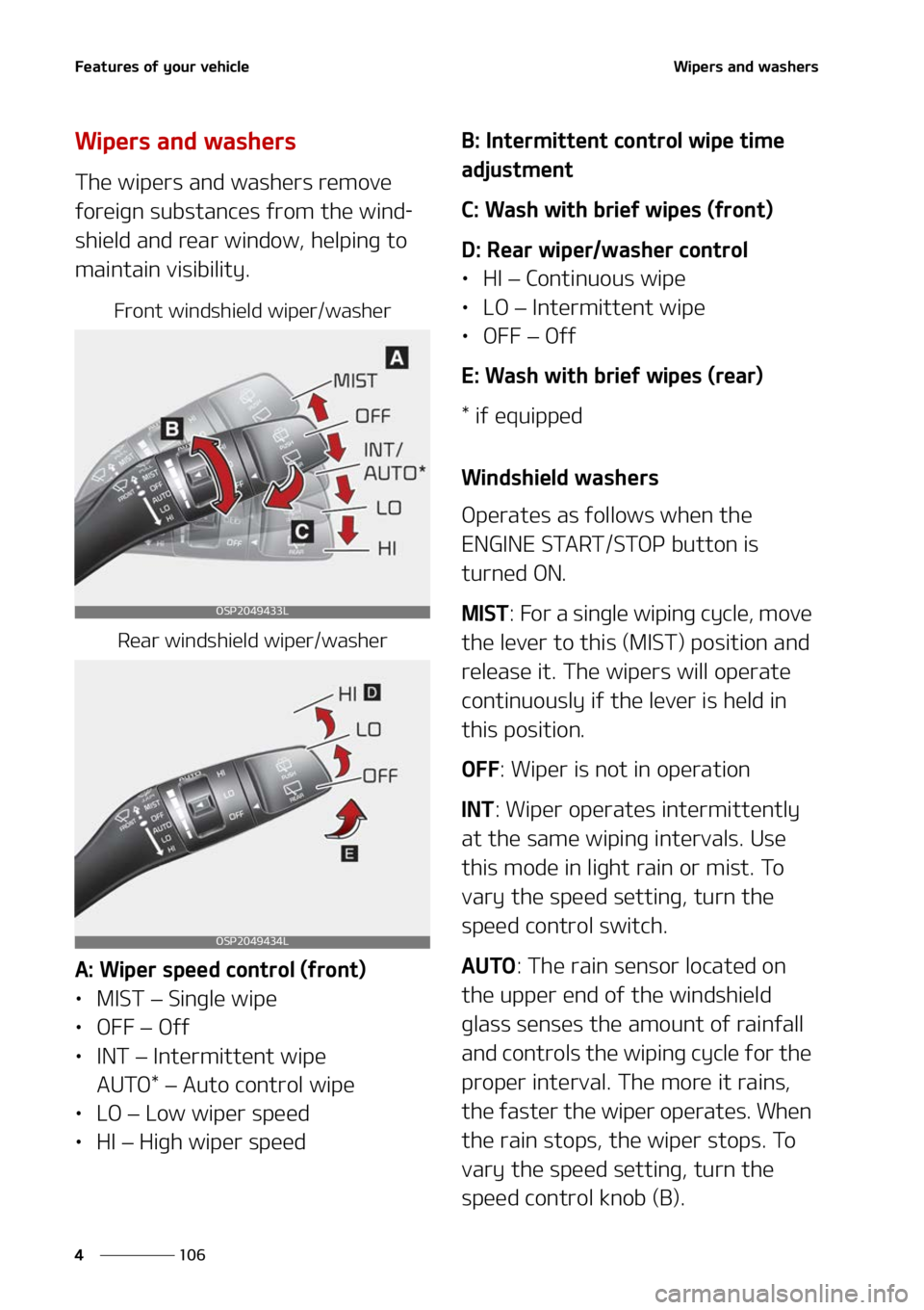 KIA SELTOS 2022  Owners Manual ��F�B�U�V�S�F�T��P�G��Z�P�V�S��W�F�I�J�D�M�F
���
�
�8�J�Q�F�S�T��B�O�E��X�B�T�I�F�S�T
�8�J�Q�F�S�T��B�O�E��X�B�T�I�F�S�T
�5�I�F��X�J�Q�F�S�T��B�O�E��X�B�T�I�F�S�T��S�F�N�P�W�F�
�G�P�S