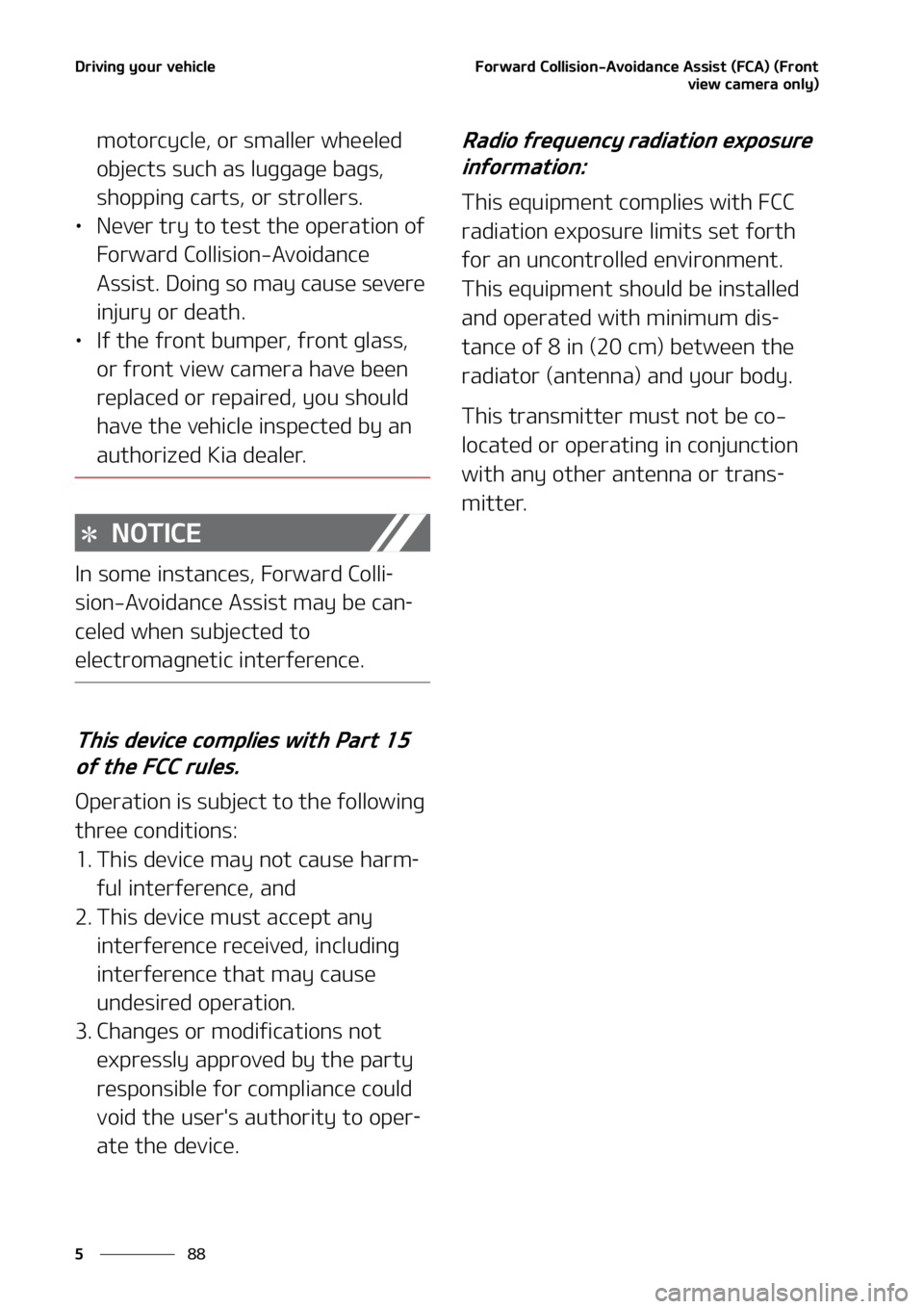 KIA SELTOS 2022  Owners Manual �%�S�J�W�J�O�H��Z�P�V�S��W�F�I�J�D�M�F
��
�
��P�S�X�B�S�E��$�P�M�M�J�T�J�P�O��"�W�P�J�E�B�O�D�F��"�T�T�J�T�U��	��$�"�
��	��S�P�O�U
�W�J�F�X��D�B�N�F�S�B��P�O�M�Z�

�N�P�U�P�S�D�Z�D�M�F�