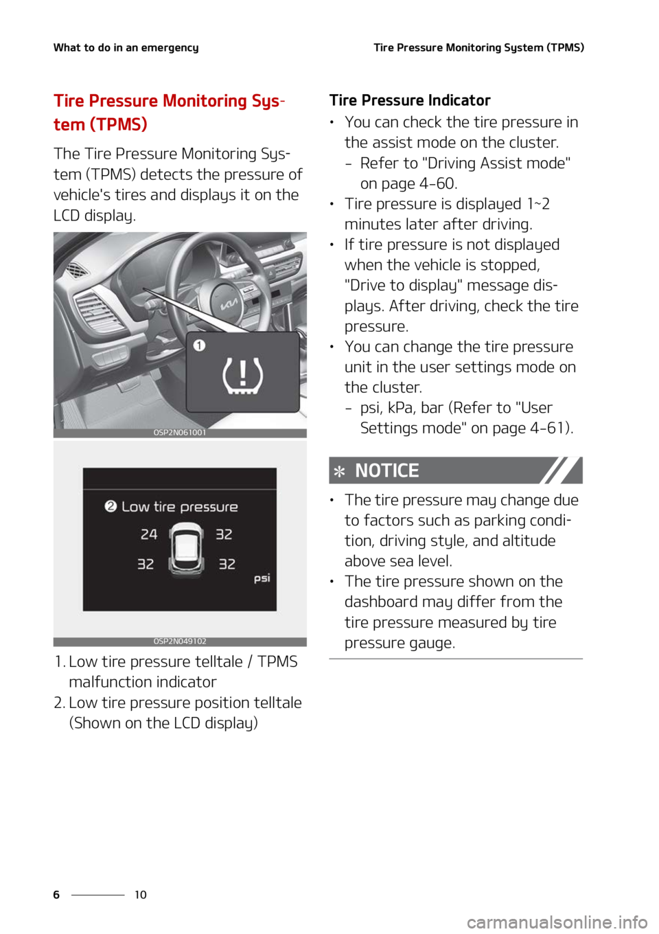 KIA SELTOS 2022  Owners Manual �8�I�B�U��U�P��E�P��J�O��B�O��F�N�F�S�H�F�O�D�Z
��
�
�5�J�S�F��1�S�F�T�T�V�S�F��.�P�O�J�U�P�S�J�O�H��4�Z�T�U�F�N��	�5�1�.�4�

�5�J�S�F��1�S�F�T�T�V�S�F��.�P�O�J�U�P�S�J�O�H��4�Z�T-
�U�F
