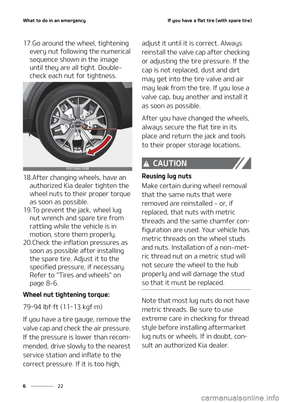 KIA SELTOS 2022  Owners Manual �8�I�B�U��U�P��E�P��J�O��B�O��F�N�F�S�H�F�O�D�Z
��
�
�*�G��Z�P�V��I�B�W�F��B��G�M�B�U��U�J�S�F��	�X�J�U�I��T�Q�B�S�F��U�J�S�F�

����(�P��B�S�P�V�O�E��U�I�F��X�I�F�F�M�
��U�J�H�I