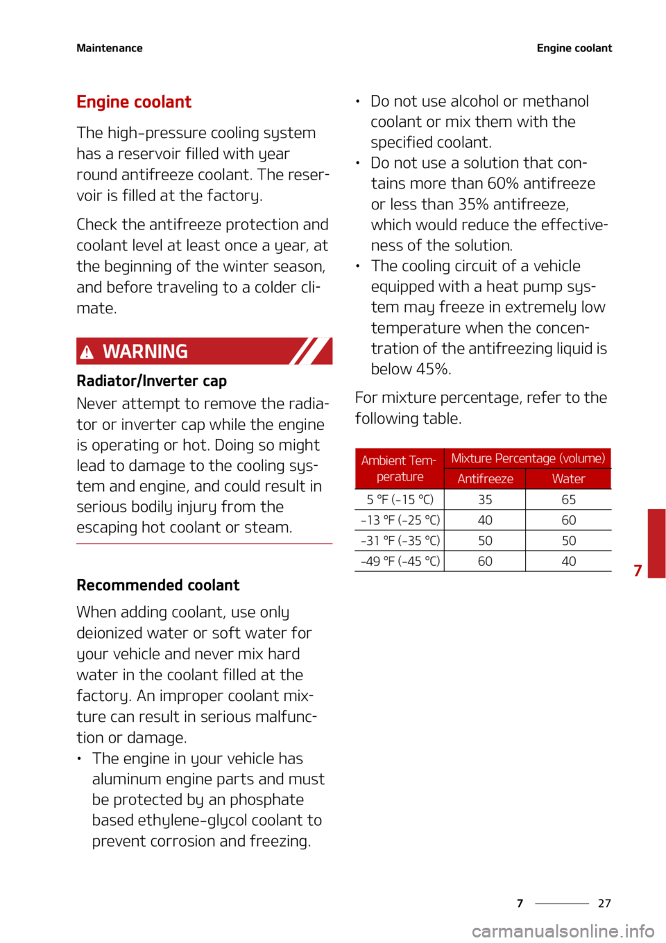 KIA SELTOS 2022  Owners Manual ��
�
�
�.�B�J�O�U�F�O�B�O�D�F�&�O�H�J�O�F��D�P�P�M�B�O�U
�&�O�H�J�O�F��D�P�P�M�B�O�U
�5�I�F��I�J�H�I��Q�S�F�T�T�V�S�F��D�P�P�M�J�O�H��T�Z�T�U�F�N�
�I�B�T��B��S�F�T�F�S�W�P�J�S��G�J�M�M�F