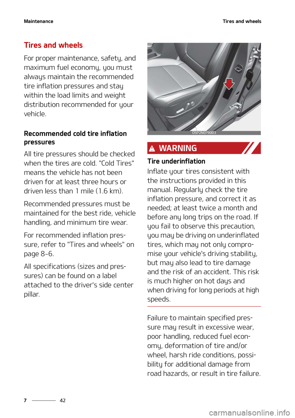 KIA SELTOS 2022  Owners Manual �.�B�J�O�U�F�O�B�O�D�F
��
�
�5�J�S�F�T��B�O�E��X�I�F�F�M�T
�5�J�S�F�T��B�O�E��X�I�F�F�M�T
��P�S��Q�S�P�Q�F�S��N�B�J�O�U�F�O�B�O�D�F�
��T�B�G�F�U�Z�
��B�O�E�
�N�B�Y�J�N�V�N��G�V�F�M��F�D