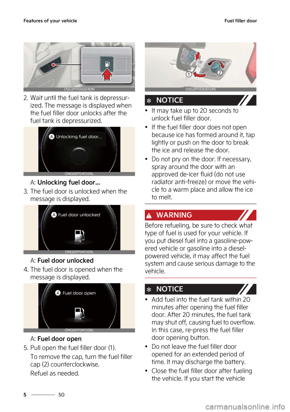 KIA NIRO PHEV 2023  Owners Manual ��F�B�U�V�S�F�T��P�G��Z�P�V�S��W�F�I�J�D�M�F
��
�
��V�F�M��G�J�M�M�F�S��E�P�P�S
�� �8�B�J�U��V�O�U�J�M��U�I�F��G�V�F�M��U�B�O�L��J�T��E�F�Q�S�F�T�T�V�S-
�J�[�F�E���5�I�F��N�F�T�T�