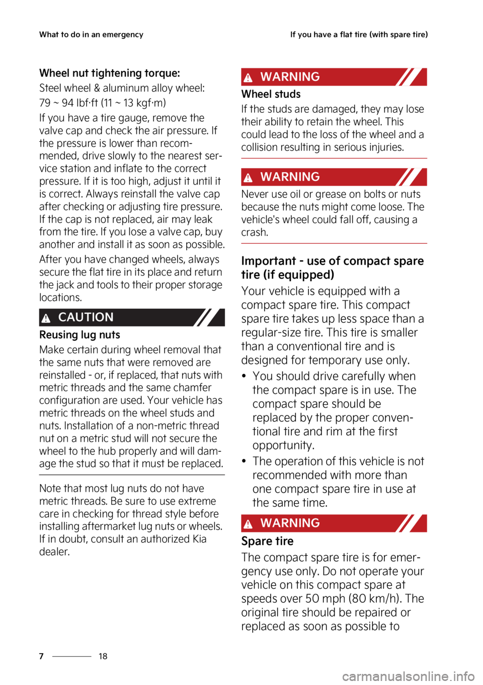 KIA NIRO PHEV 2023  Owners Manual �8�I�B�U��U�P��E�P��J�O��B�O��F�N�F�S�H�F�O�D�Z
��
�
�*�G��Z�P�V��I�B�W�F��B��G�M�B�U��U�J�S�F��	�X�J�U�I��T�Q�B�S�F��U�J�S�F�

�8�I�F�F�M��O�V�U��U�J�H�I�U�F�O�J�O�H��U�P�S�R�V�F�