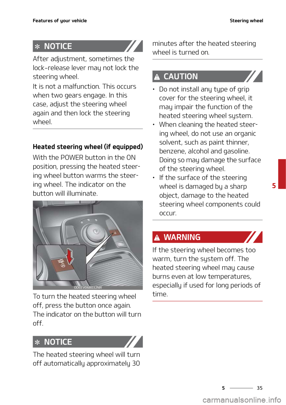 KIA NIRO EV 2022  Owners Manual ��
�
�
��F�B�U�V�S�F�T��P�G��Z�P�V�S��W�F�I�J�D�M�F�4�U�F�F�S�J�O�H��X�I�F�F�M
�/�0�5�*�$�&
�"�G�U�F�S��B�E�K�V�T�U�N�F�O�U�
��T�P�N�F�U�J�N�F�T��U�I�F�
�M�P�D�L��S�F�M�F�B�T�F��M�F�W�F