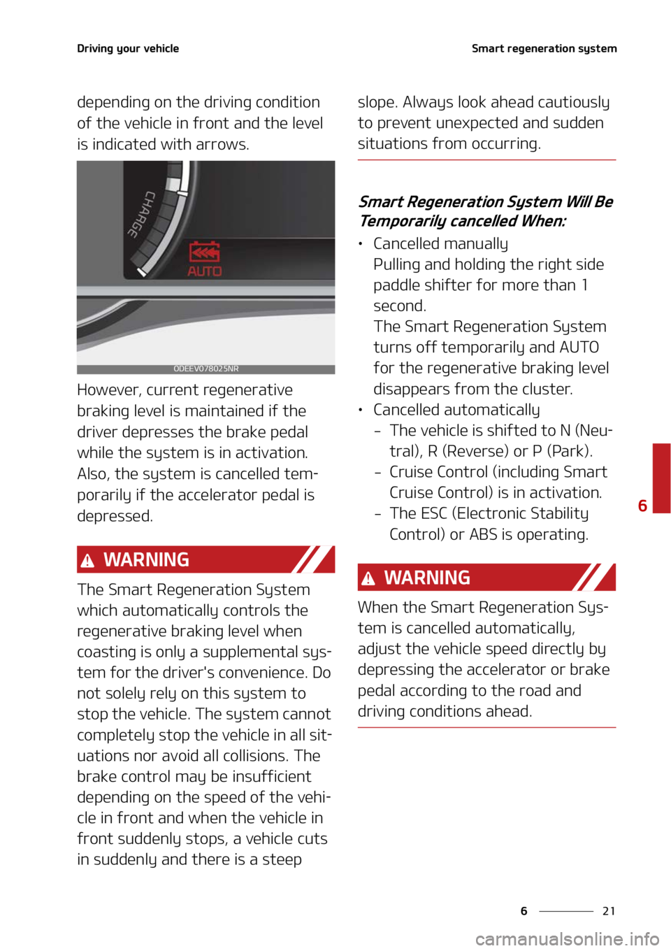 KIA NIRO EV 2022  Owners Manual ��
�
�
�%�S�J�W�J�O�H��Z�P�V�S��W�F�I�J�D�M�F�4�N�B�S�U��S�F�H�F�O�F�S�B�U�J�P�O��T�Z�T�U�F�N
�E�F�Q�F�O�E�J�O�H��P�O��U�I�F��E�S�J�W�J�O�H��D�P�O�E�J�U�J�P�O�
�P�G��U�I�F��W�F�I�J�D�M�