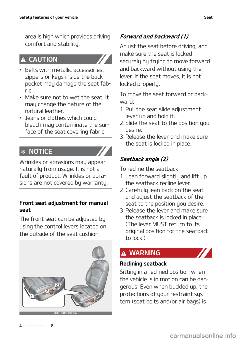 KIA NIRO EV 2022 Manual Online �4�B�G�F�U�Z��G�F�B�U�V�S�F�T��P�G��Z�P�V�S��W�F�I�J�D�M�F
�
�
�4�F�B�U
�B�S�F�B��J�T��I�J�H�I��X�I�J�D�I��Q�S�P�W�J�E�F�T��E�S�J�W�J�O�H�
�D�P�N�G�P�S�U��B�O�E��T�U�B�C�J�M�J�U�Z�
�$�"