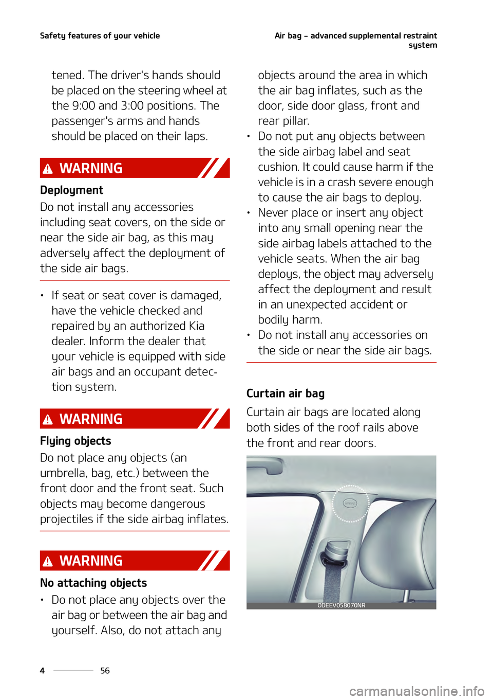 KIA NIRO EV 2021  Owners Manual �4�B�G�F�U�Z��G�F�B�U�V�S�F�T��P�G��Z�P�V�S��W�F�I�J�D�M�F
��
�
�"�J�S��C�B�H����B�E�W�B�O�D�F�E��T�V�Q�Q�M�F�N�F�O�U�B�M��S�F�T�U�S�B�J�O�U
�T�Z�T�U�F�N
�U�F�O�F�E���5�I�F��E�S�J�W�F�