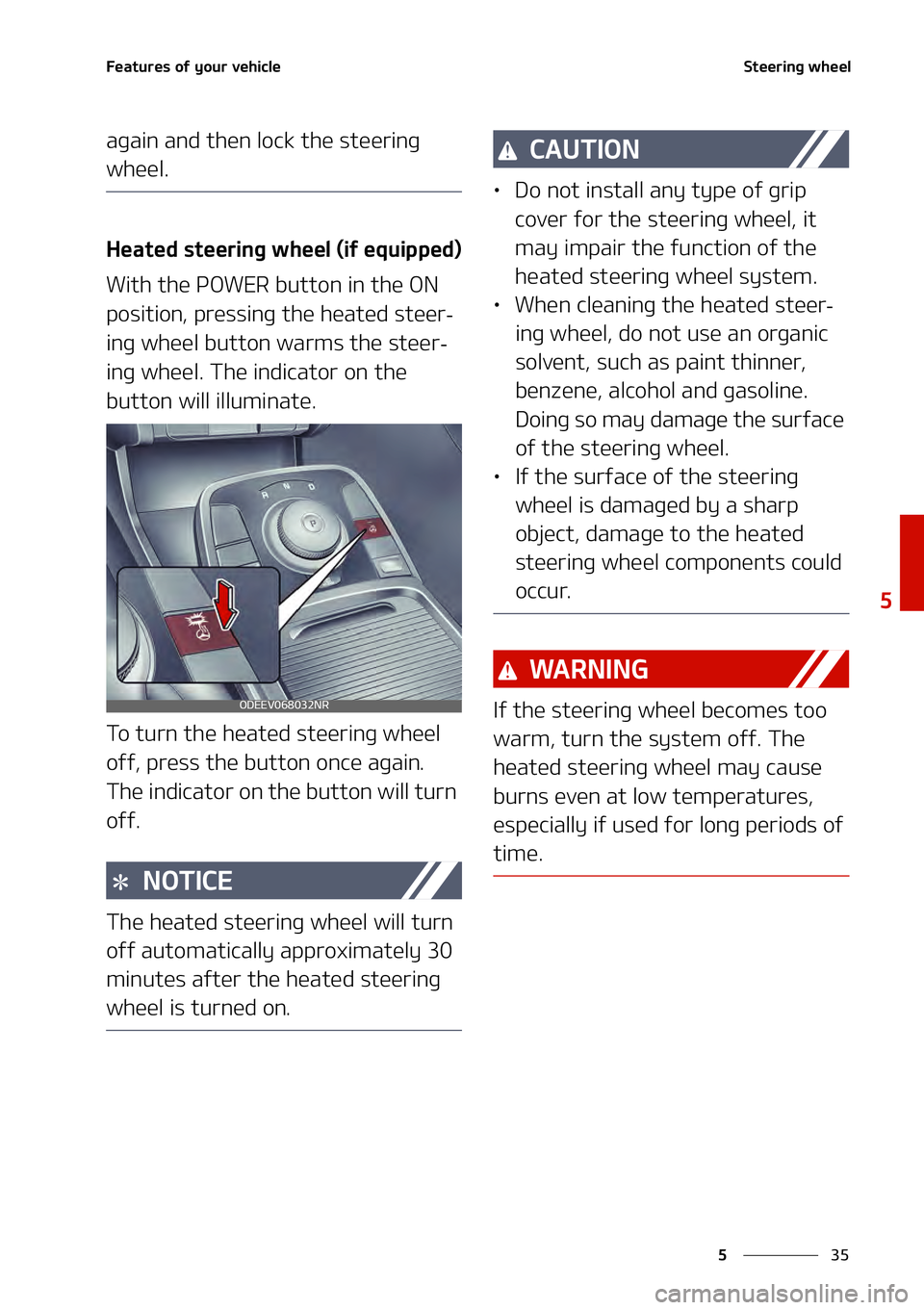 KIA NIRO EV 2021  Owners Manual ��
�
�
��F�B�U�V�S�F�T��P�G��Z�P�V�S��W�F�I�J�D�M�F�4�U�F�F�S�J�O�H��X�I�F�F�M
�B�H�B�J�O��B�O�E��U�I�F�O��M�P�D�L��U�I�F��T�U�F�F�S�J�O�H�
�X�I�F�F�M�
�)�F�B�U�F�E��T�U�F�F�S�J�O�H�