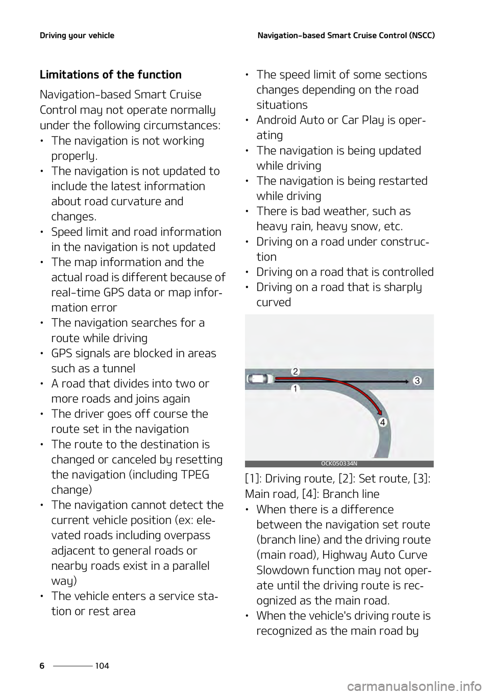 KIA NIRO EV 2021  Owners Manual �%�S�J�W�J�O�H��Z�P�V�S��W�F�I�J�D�M�F
���
�
�/�B�W�J�H�B�U�J�P�O��C�B�T�F�E��4�N�B�S�U��$�S�V�J�T�F��$�P�O�U�S�P�M��	�/�4�$�$�

�-�J�N�J�U�B�U�J�P�O�T��P�G��U�I�F��G�V�O�D�U�J�P�O
�/�B�