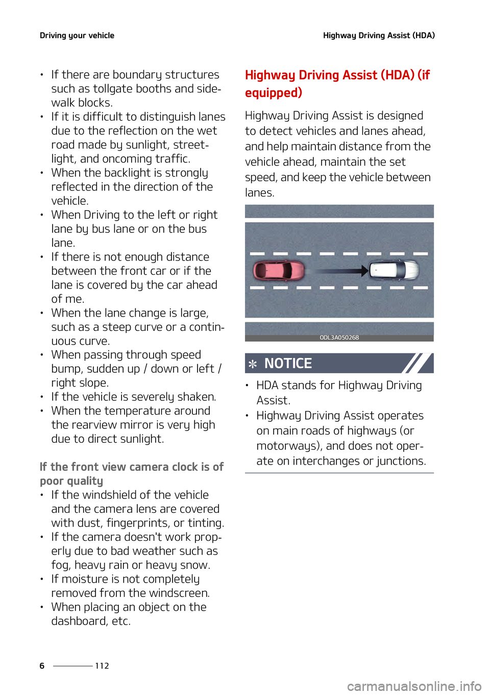 KIA NIRO EV 2021  Owners Manual �%�S�J�W�J�O�H��Z�P�V�S��W�F�I�J�D�M�F
���
�
�)�J�H�I�X�B�Z��%�S�J�W�J�O�H��"�T�T�J�T�U��	�)�%�"�

LÜ �*�G��U�I�F�S�F��B�S�F��C�P�V�O�E�B�S�Z��T�U�S�V�D�U�V�S�F�T�
�T�V�D�I��B�T��U�P�